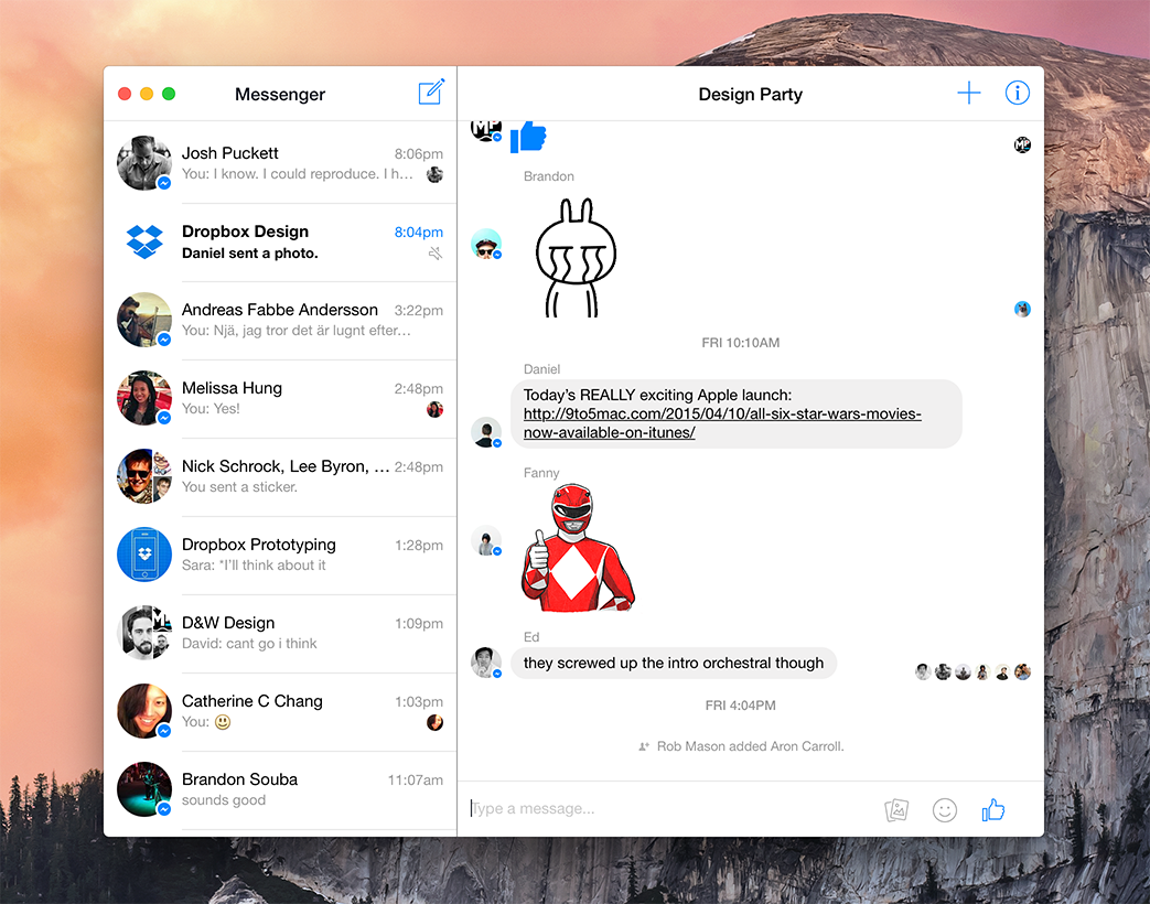 instagram messenger app for mac